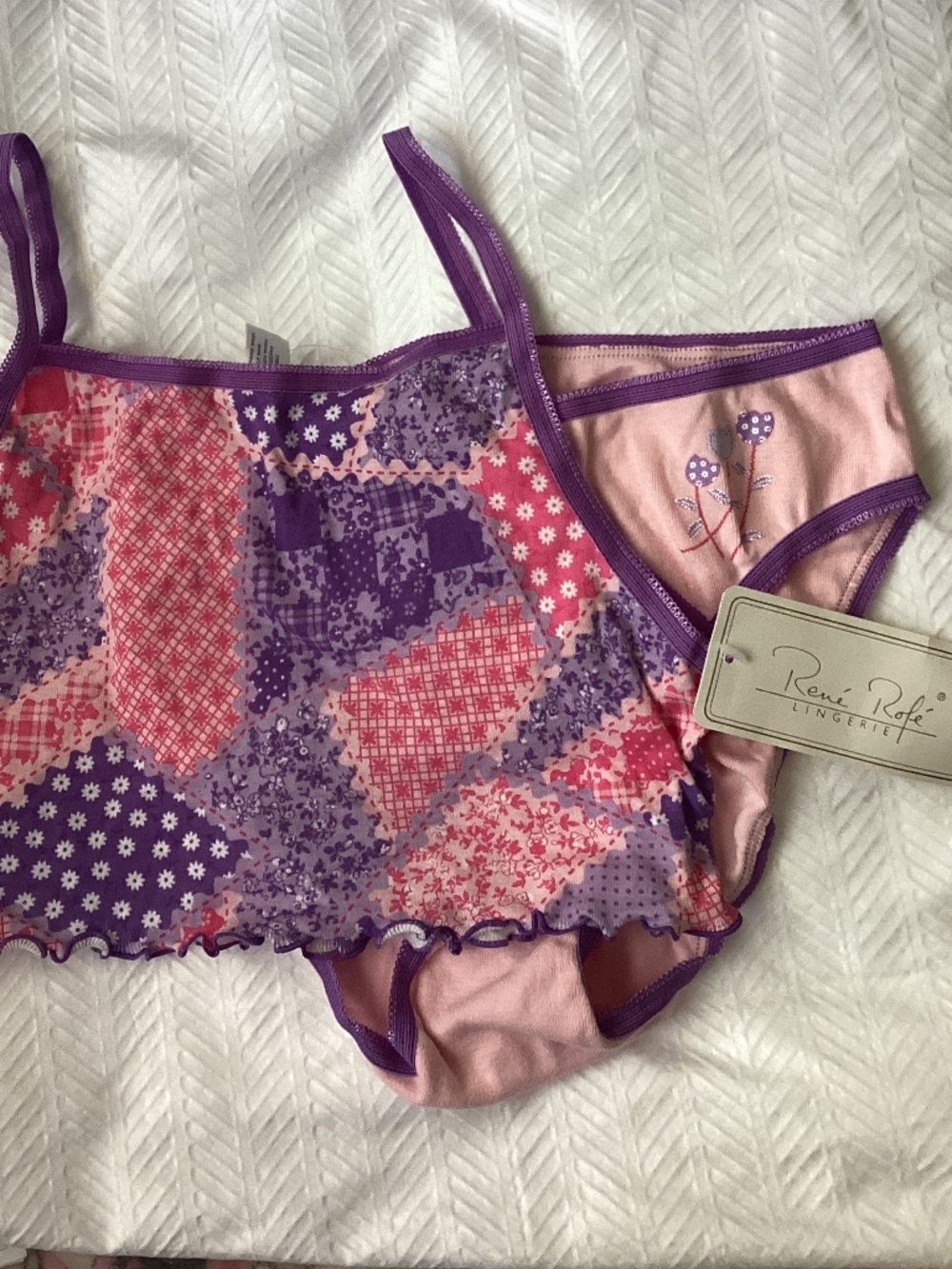 Rene Rofe Girls Cami & Bottom Set size 12 NEW